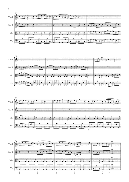 Vivaldi - RV 589, GLORIA - 6. Domine Deus, Rex Cœlestis, for string quartet image number null