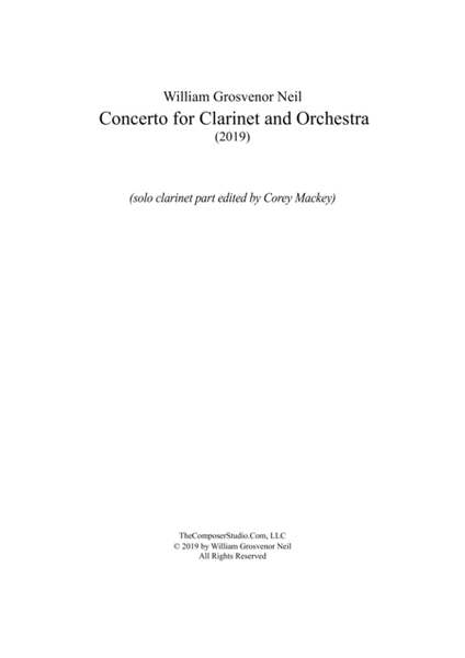 Concerto for Clarinet and Orchestra image number null