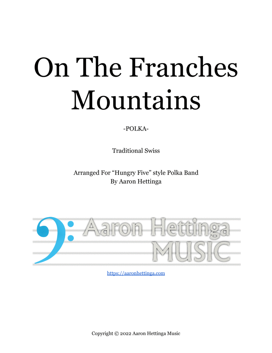 On The Franches Mountains (Price is Right “Cliff Hangers” Theme) - for “Hungry Five” Polka Band Clarinet scores gallery preview page 1