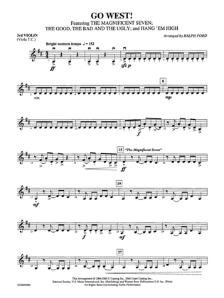Go West! (Medley): 3rd Violin (Viola [TC])
