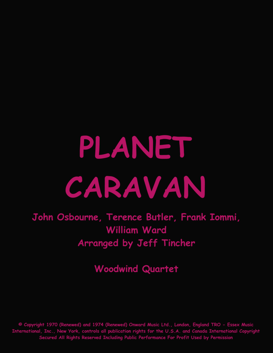 Planet Caravan Planet Caravan Woodwind Quartet scores gallery preview page 1