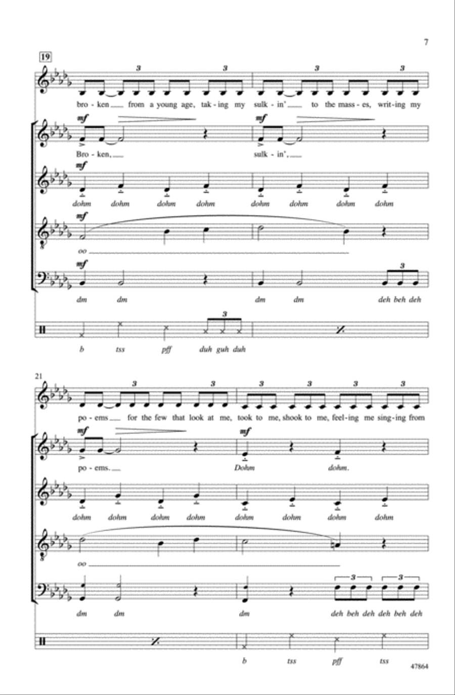 Believer Believer Choir scores gallery preview page 6