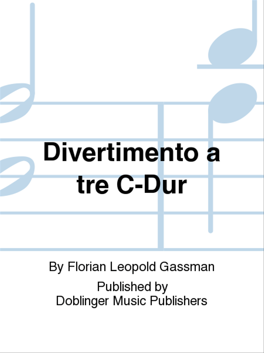 Divertimento a tre C-Dur Divertimento a tre C-Dur Violin scores gallery preview page 1
