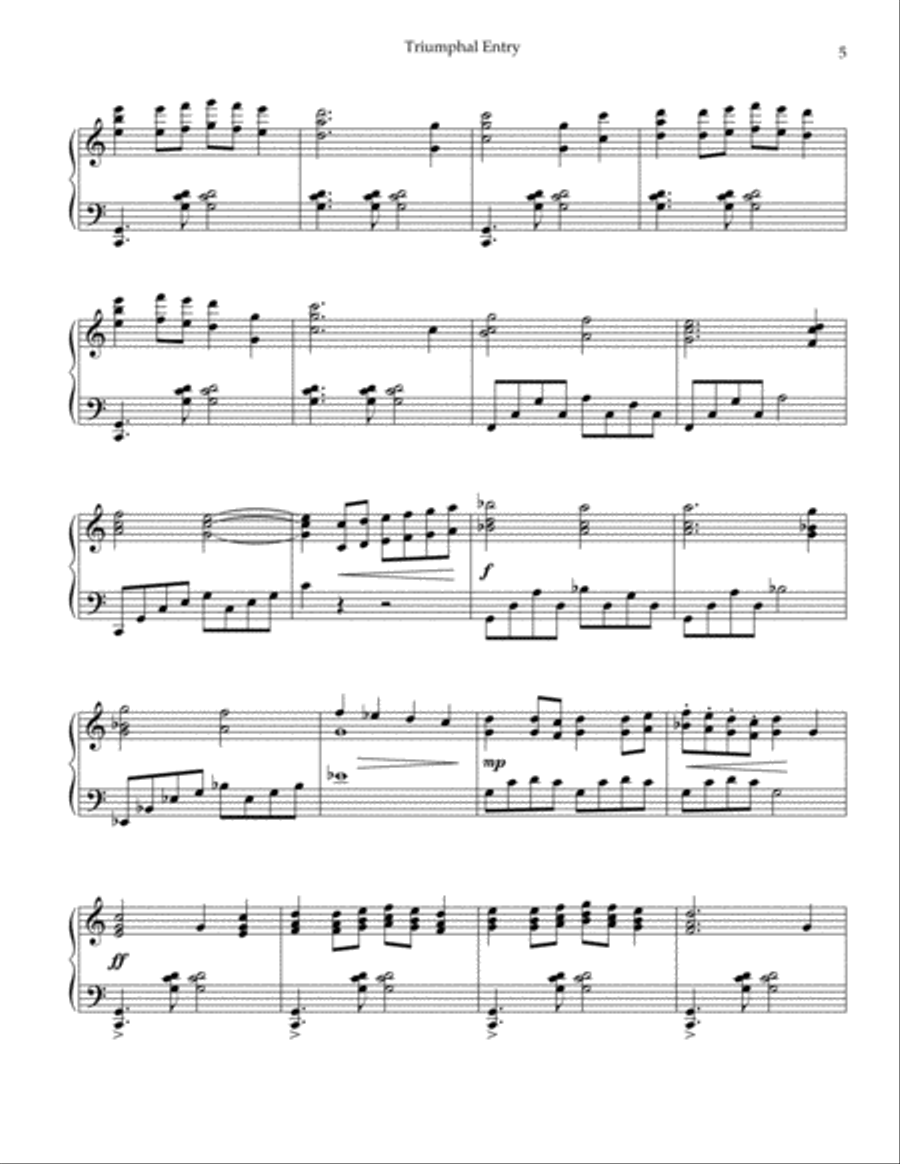 A Triptych for Holy Week Piano Solo scores gallery preview page 5