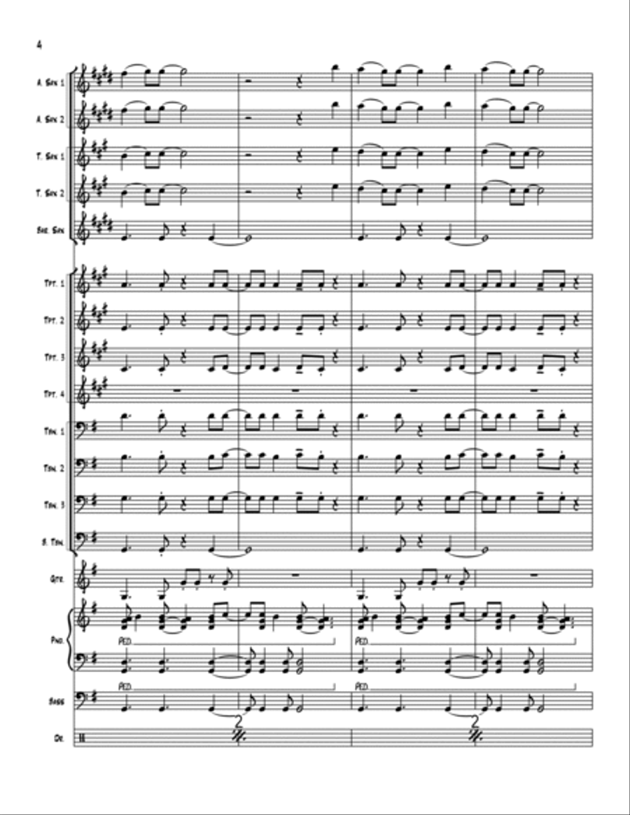 Rosanna Rosanna Jazz Ensemble scores gallery preview page 4