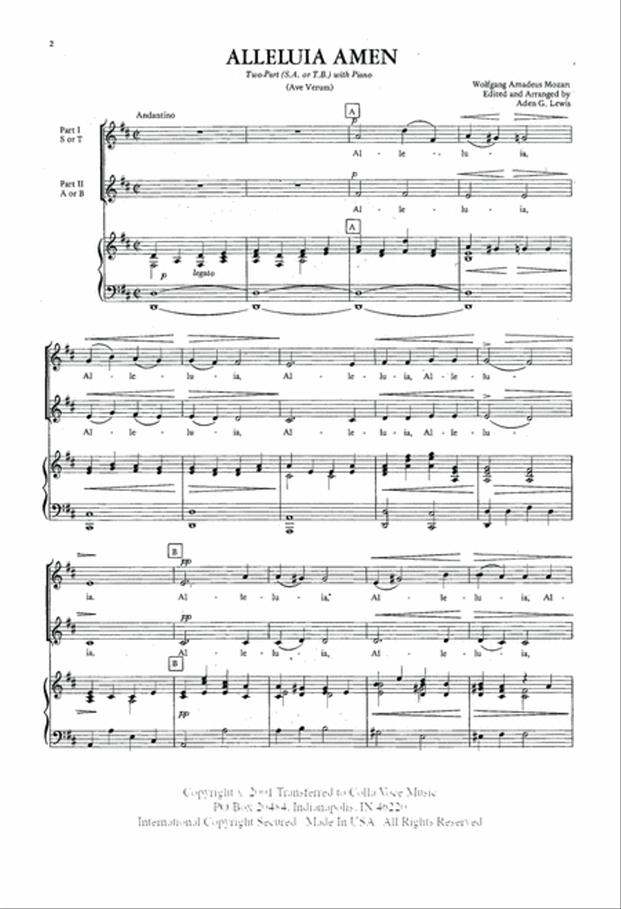 Alleluia, Amen TB scores gallery preview page 2