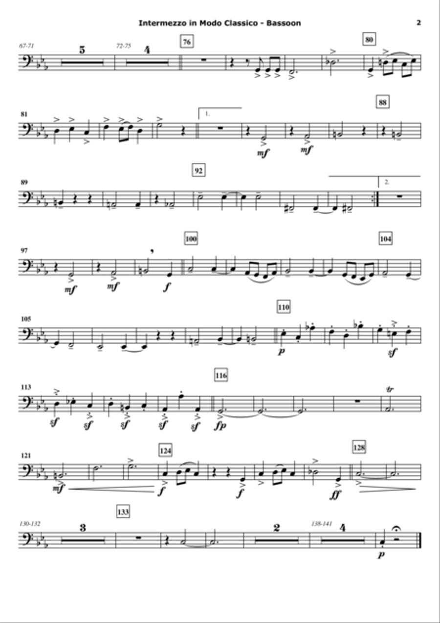 Intermezzo in Modo Classico - Set of Parts Concert Band scores gallery preview page 6