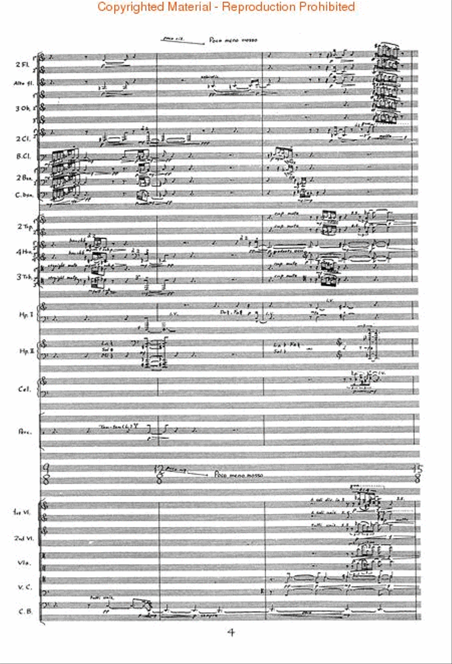 A Flock Descends Into The Pentagonal Garden Orchestra scores gallery preview page 3