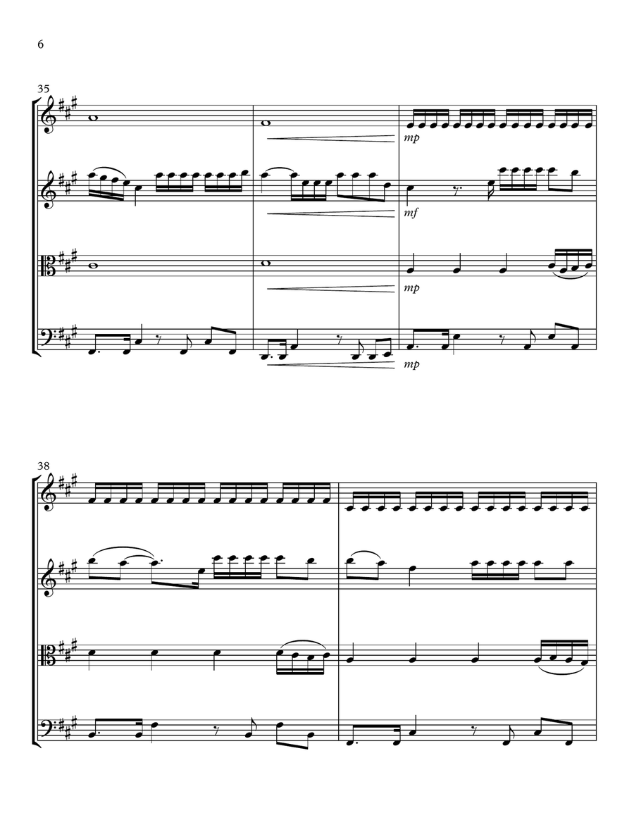 Halo String Quartet scores gallery preview page 6