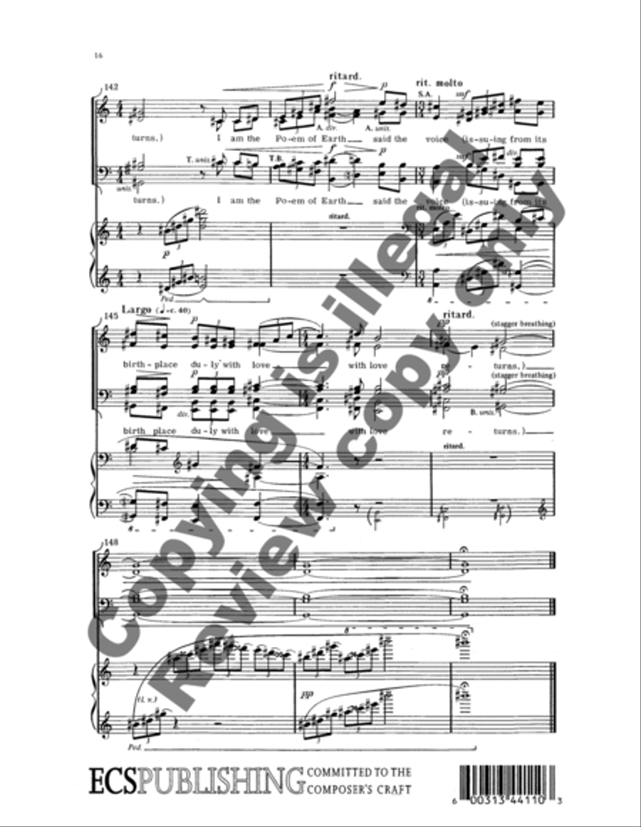 A Whitman Madrigal 4-Part scores gallery preview page 12