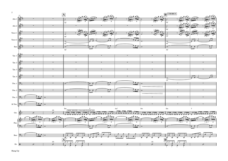 Hung Up Large Ensemble scores gallery preview page 2