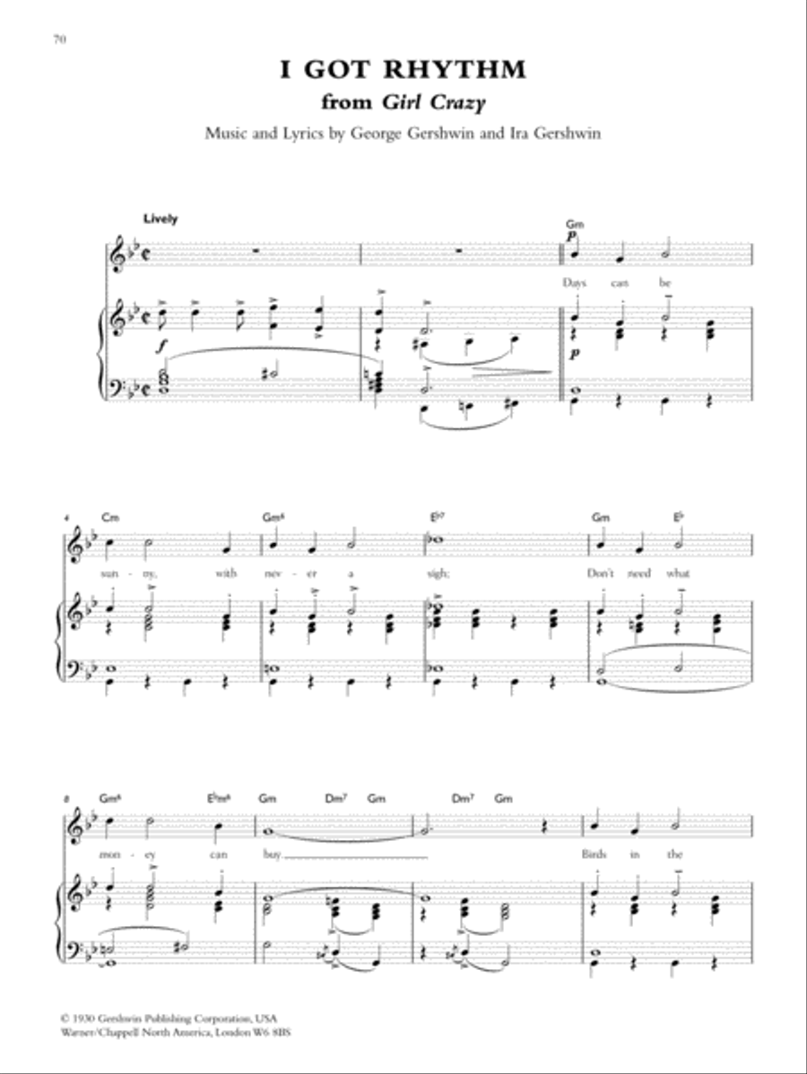 George Gershwin: The Platinum Collection Piano, Vocal, Guitar scores gallery preview page 4