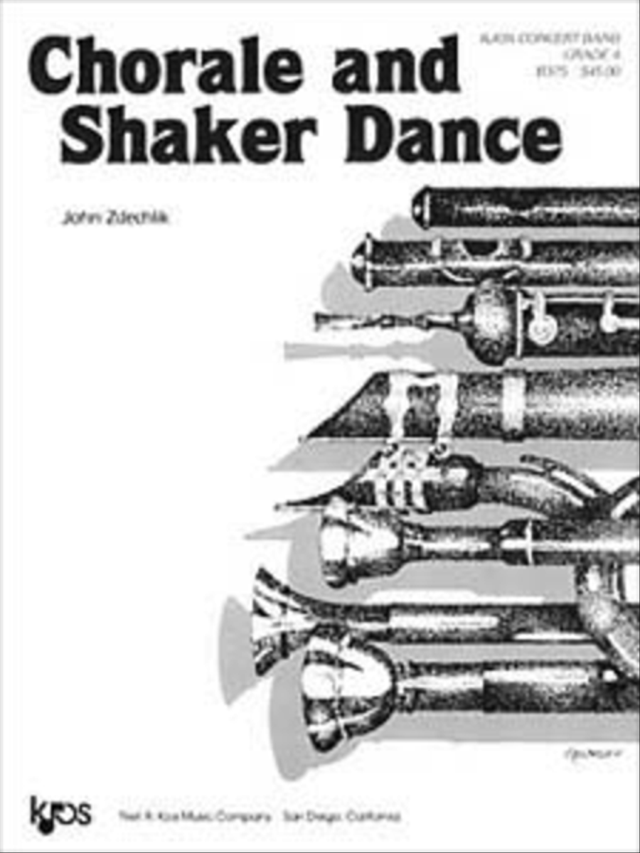 Chorale and Shaker Dance - Score Concert Band scores gallery preview page 1