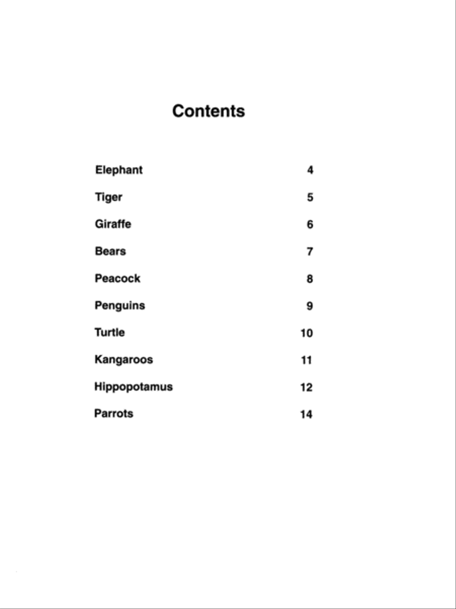 A Zoo for You Easy Piano scores gallery preview page 3