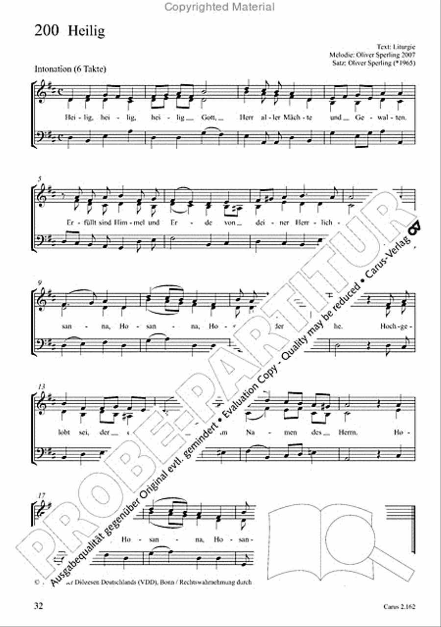 Chorbuch Gotteslob SAM 3-Part scores gallery preview page 33