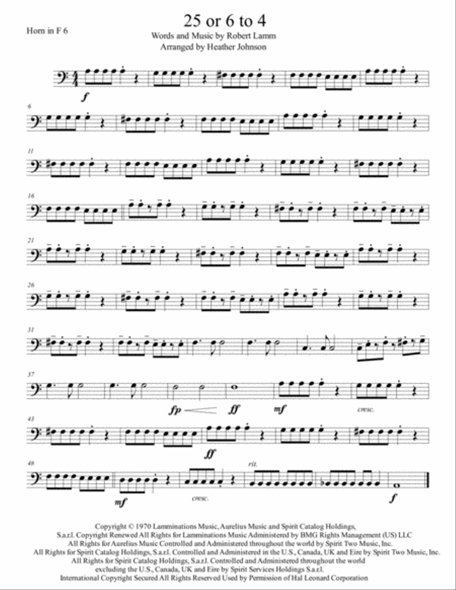 25 Or 6 To 4 Brass Ensemble scores gallery preview page 6
