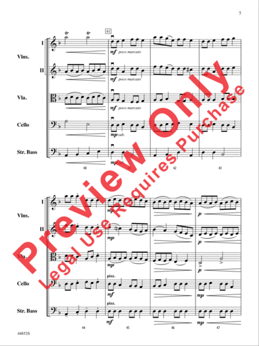 Dreidl Variants String Orchestra scores gallery preview page 20