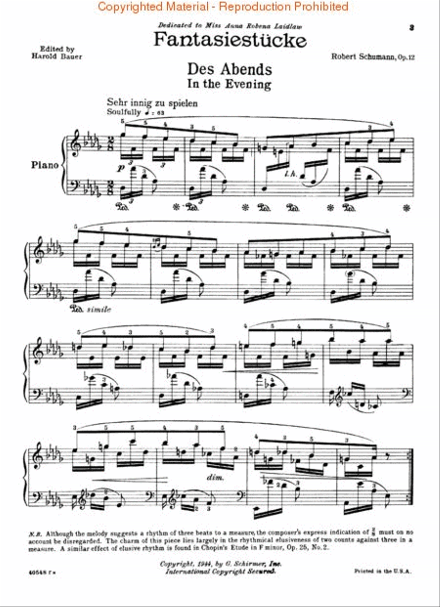 Fantasiestücke, Op. 12 Piano Solo scores gallery preview page 2