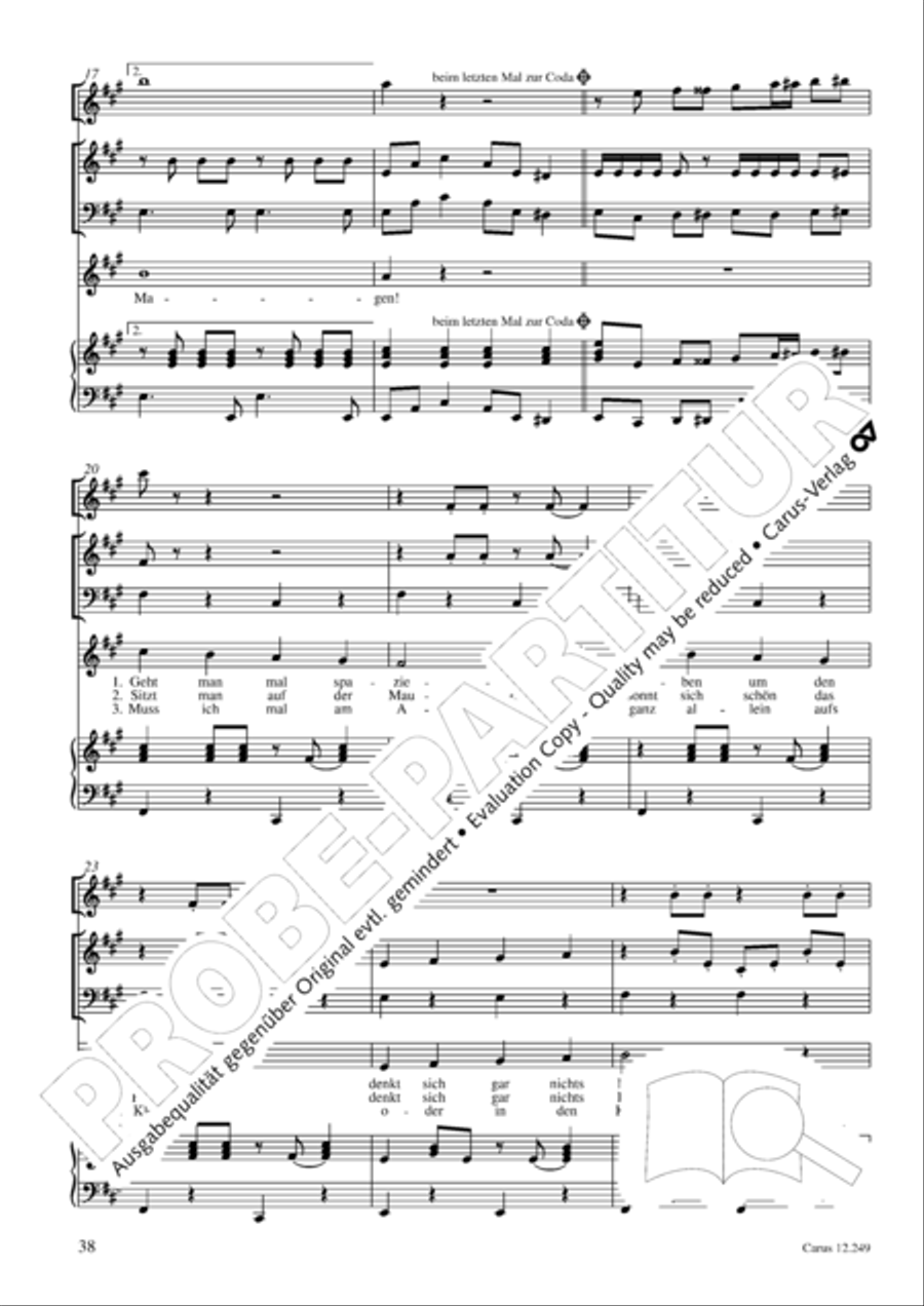Mause in der Michaelskirche 4-Part scores gallery preview page 39