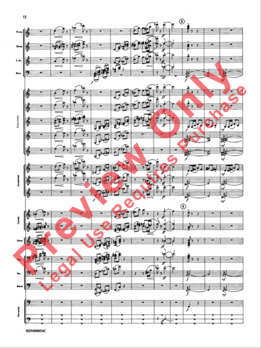 Symphonic Suite Concert Band scores gallery preview page 15