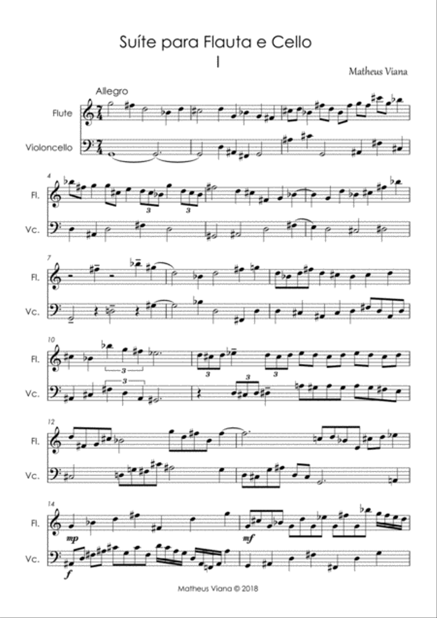 Suite para Flauta e Cello