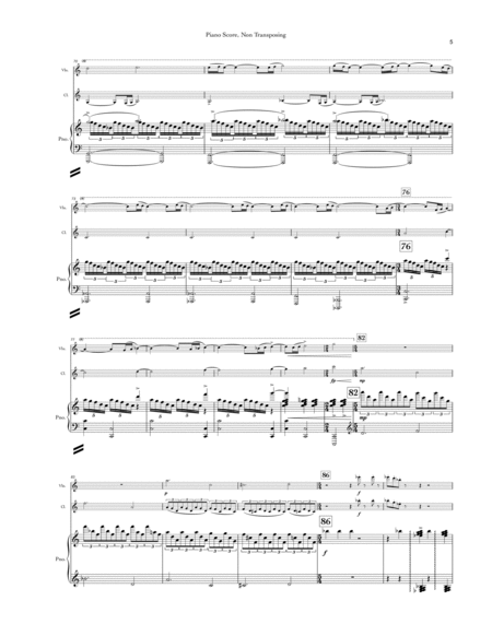 Descent (Metropolis, movement III) trio for violin, Bb clarinet, and piano image number null