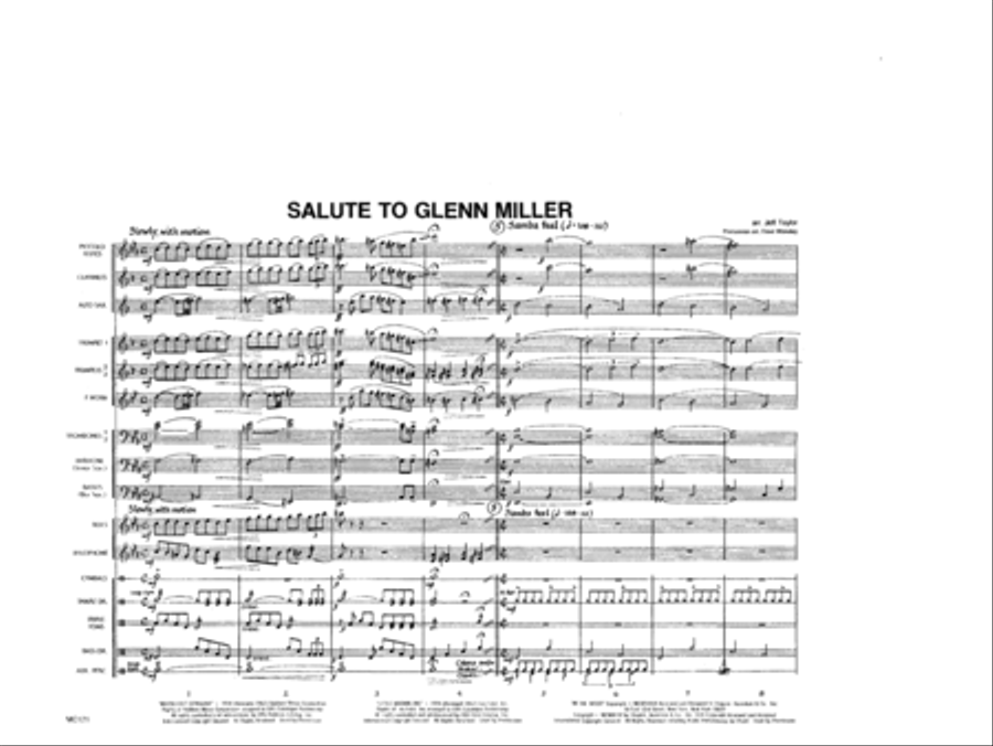 Salute To Glenn Miller Marching Band scores gallery preview page 2