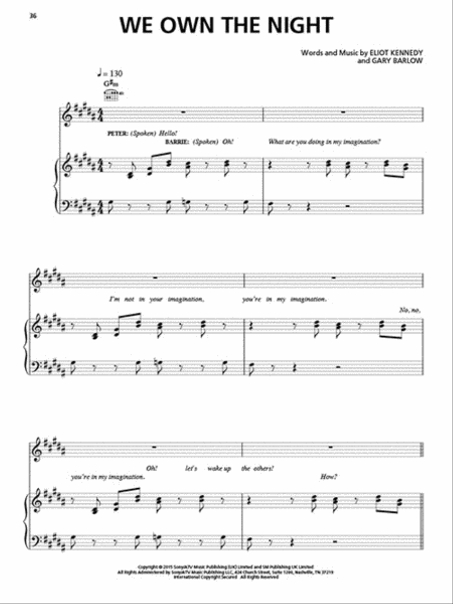 Finding Neverland Piano, Vocal scores gallery preview page 5