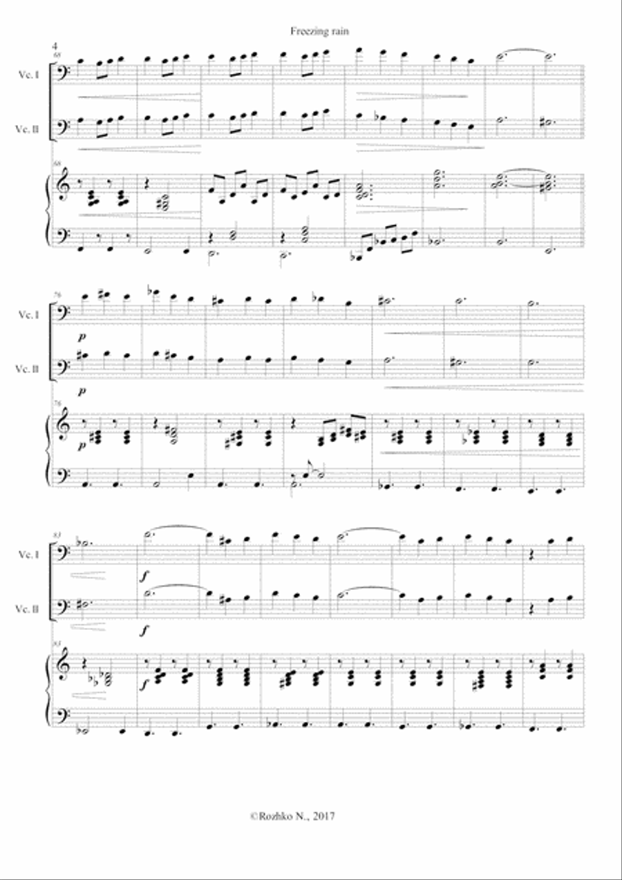 Freezing Rain Piano scores gallery preview page 5