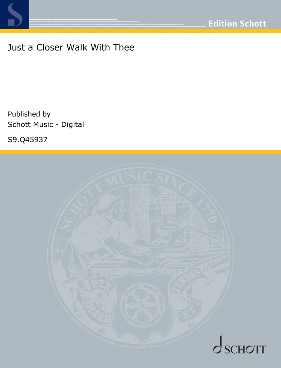 Just a Closer Walk With Thee Piano, Vocal, Guitar scores gallery preview page 1