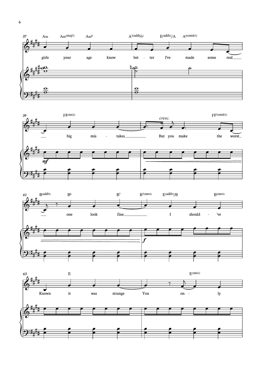 Vampire Vampire Piano, Vocal scores gallery preview page 6