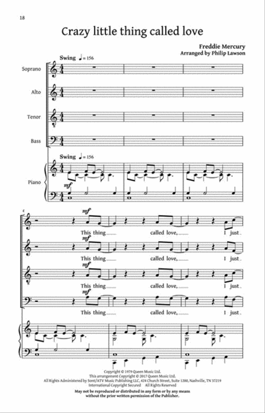 Classic Queen 4-Part scores gallery preview page 3