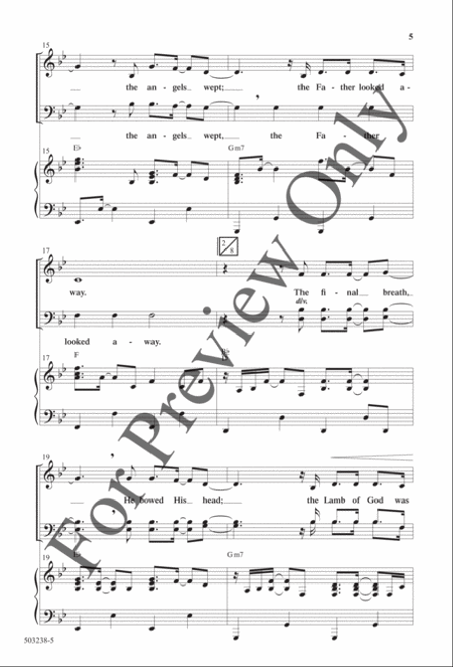 God of Calvary - Anthem 4-Part scores gallery preview page 4
