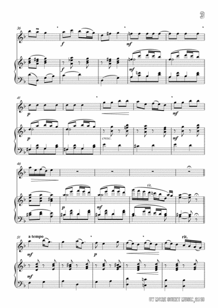Pergolesi-Se tu m'ami,for Flute and Piano image number null
