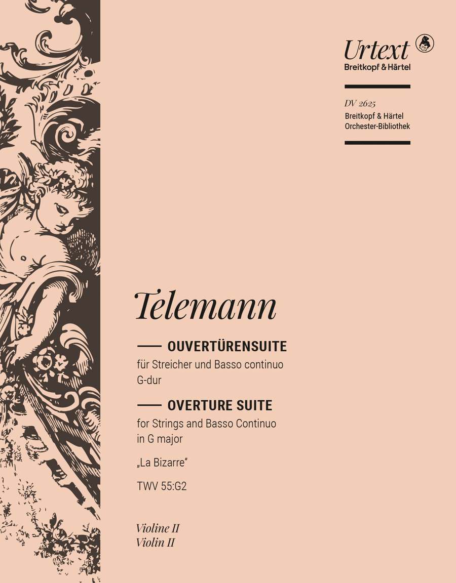 Book cover for Overture Suite in G major TWV 55:G2