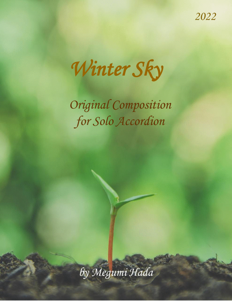 Winter Sky (Accordion Solo) Accordion scores gallery preview page 1