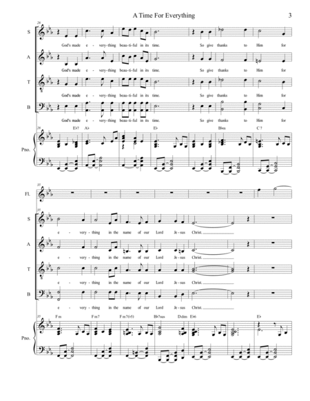 A Time For Everything (SATB - Alternate Version) image number null