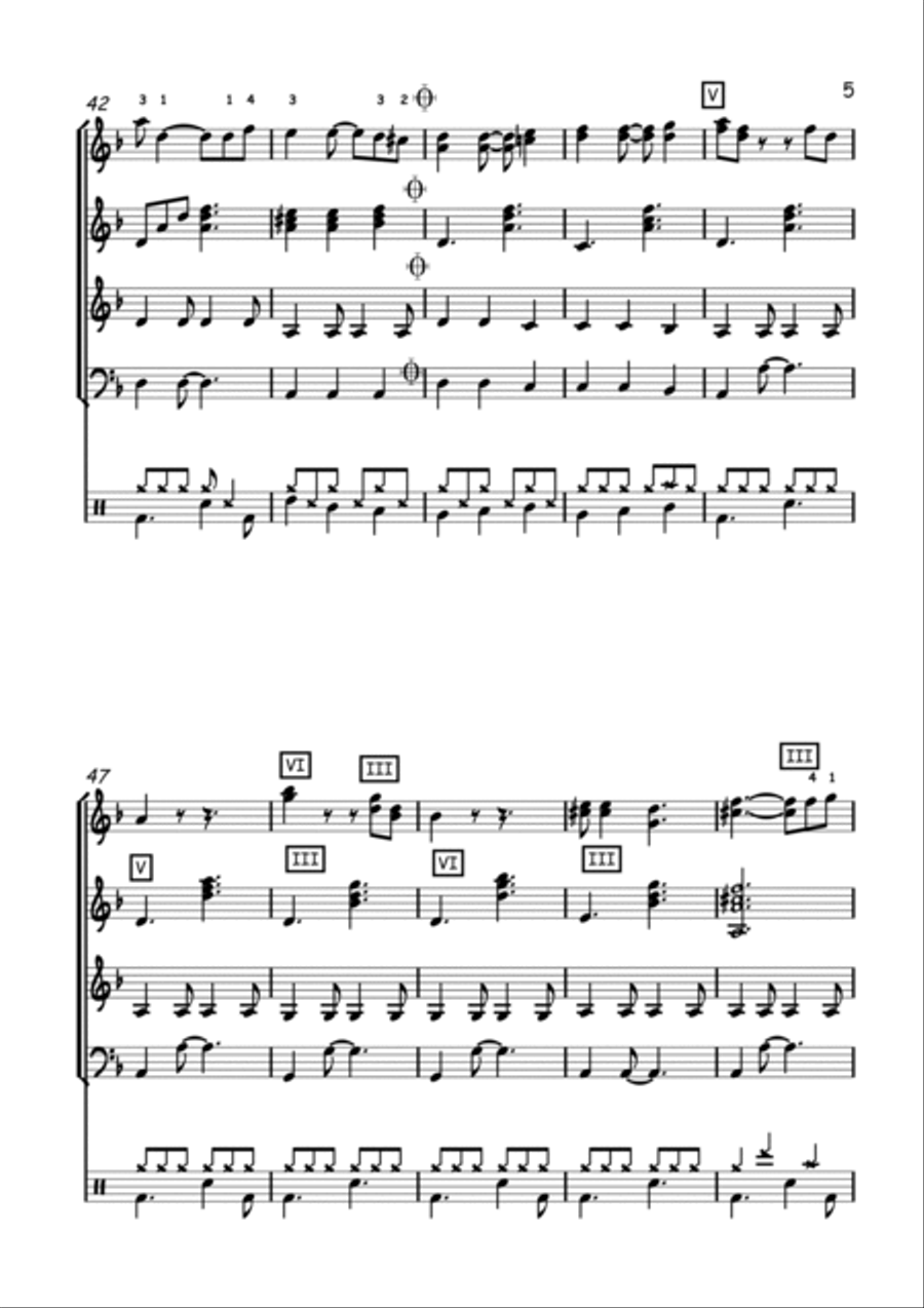Pirates Of The Caribbean Guitar Ensemble scores gallery preview page 5
