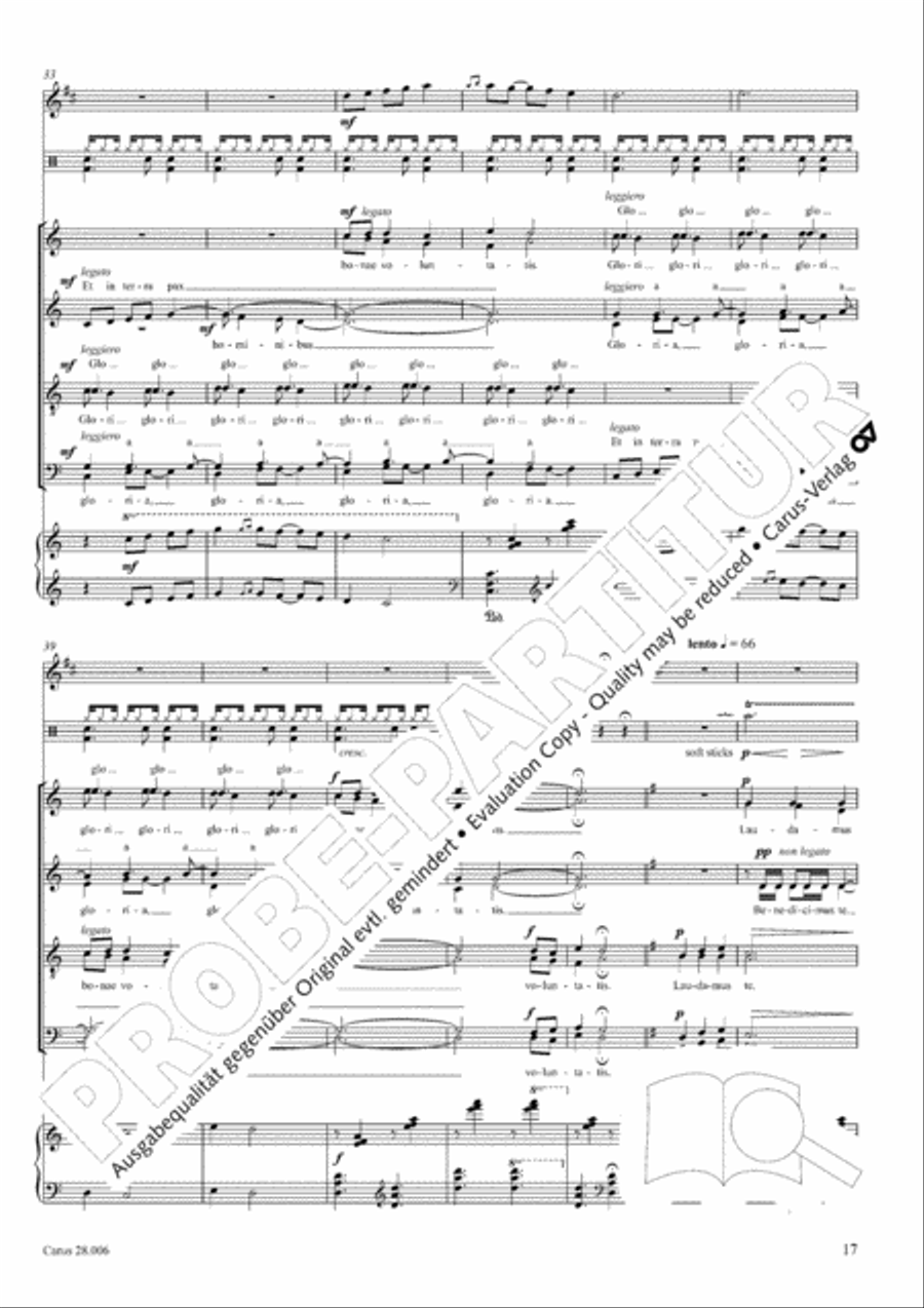 Pastoral Mass 4-Part scores gallery preview page 18
