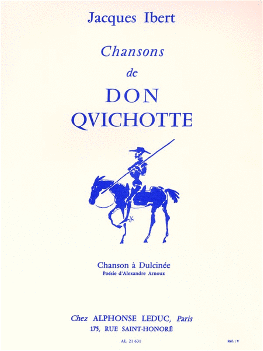 Chansons De Don Quichotte No. 2 - Chanson A Dulcinee Voice Solo scores gallery preview page 1