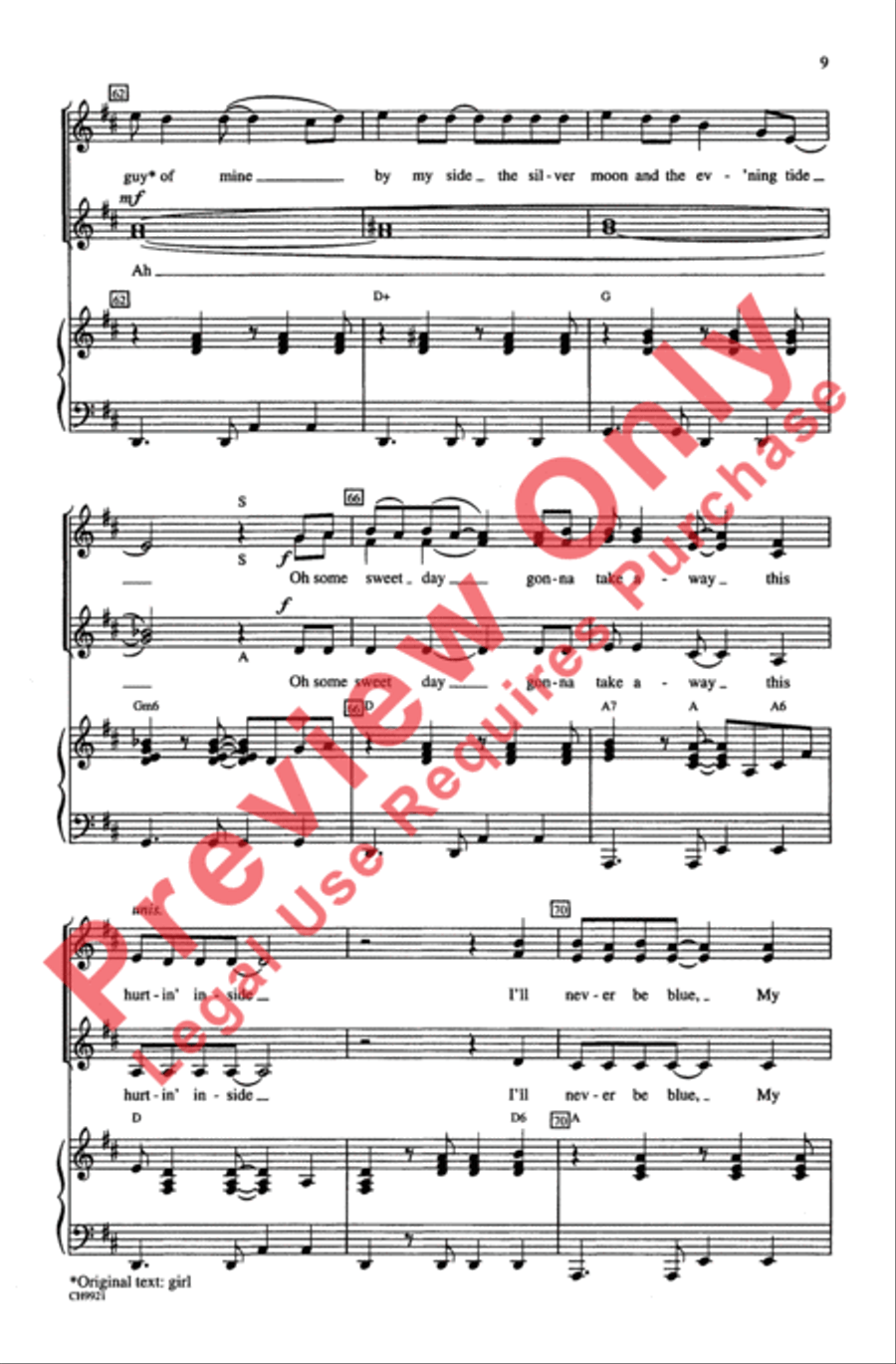Blue Bayou Blue Bayou Women's Choir scores gallery preview page 9