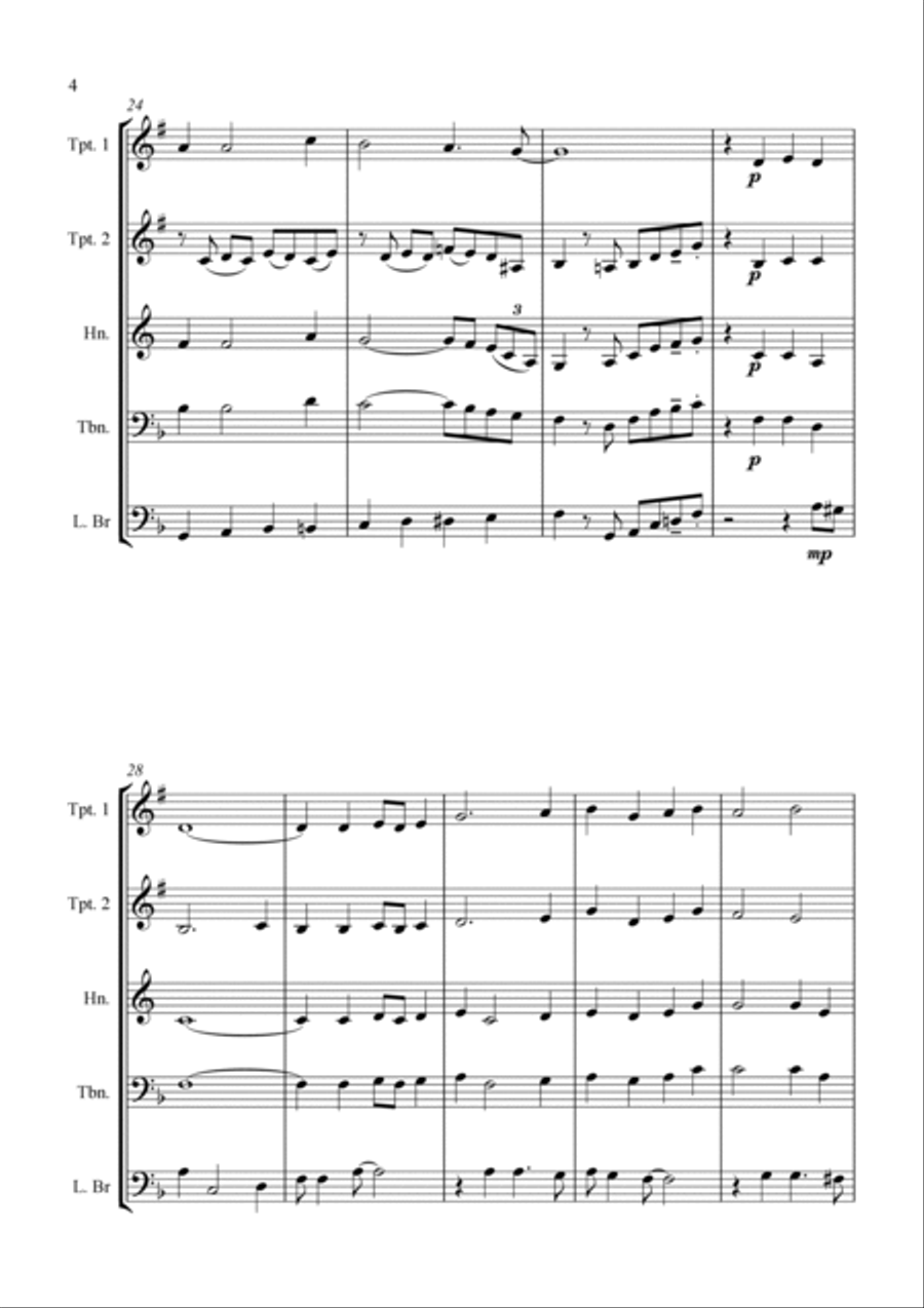 Down by the Riverside - for Brass Quartet Down by the Riverside - for Brass Quartet Brass Quartet scores gallery preview page 6