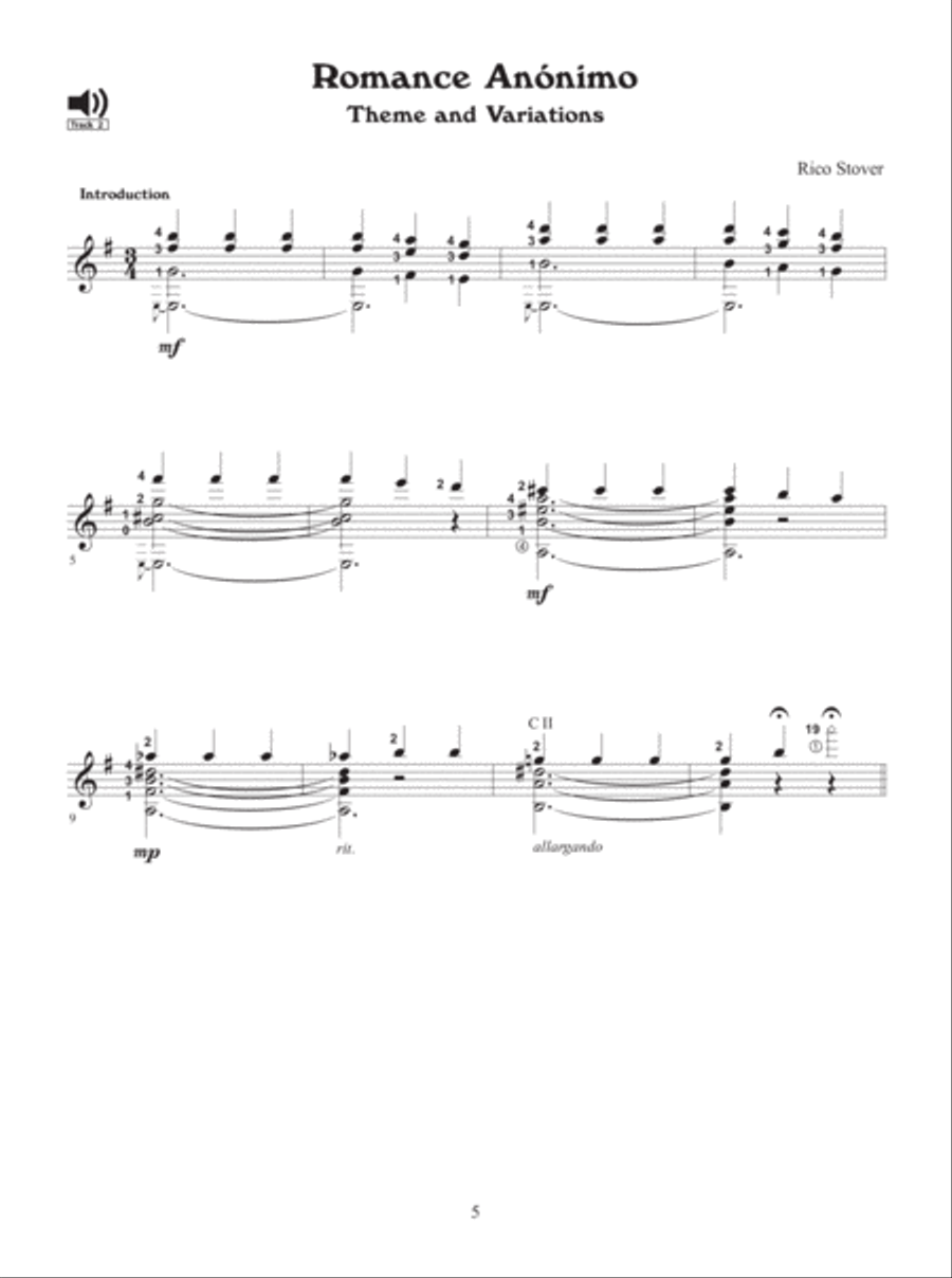 Romance Variations Lute scores gallery preview page 6
