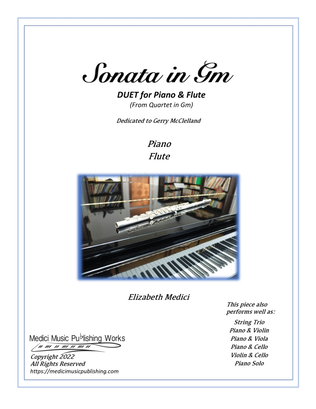 Book cover for Sonata in Gm (Duet for Piano & Flute)