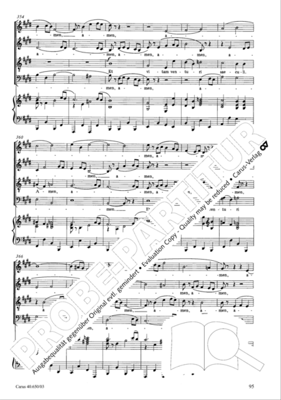 Petite Messe solennelle 4-Part scores gallery preview page 98