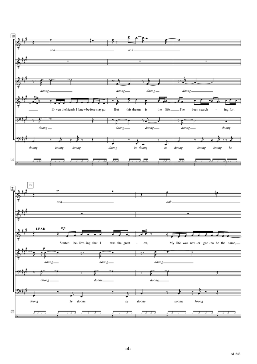 Rise And Fall Rise And Fall A Cappella scores gallery preview page 4