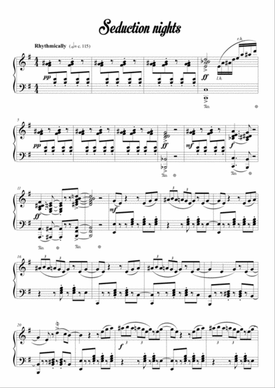 Jazzy Suite for solo piano Piano Solo scores gallery preview page 5