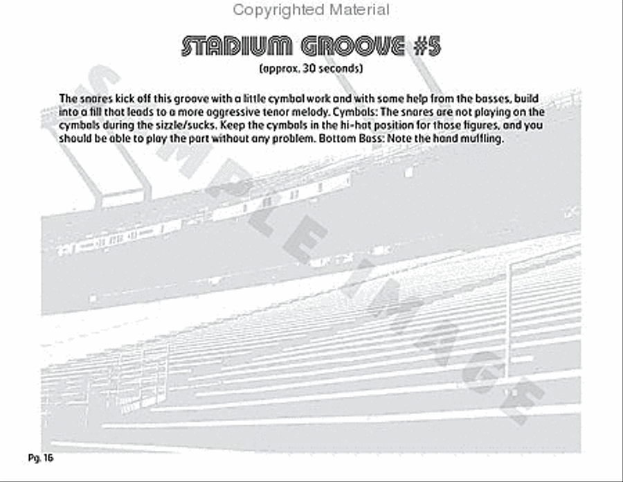 Stadium 54 Percussion scores gallery preview page 32