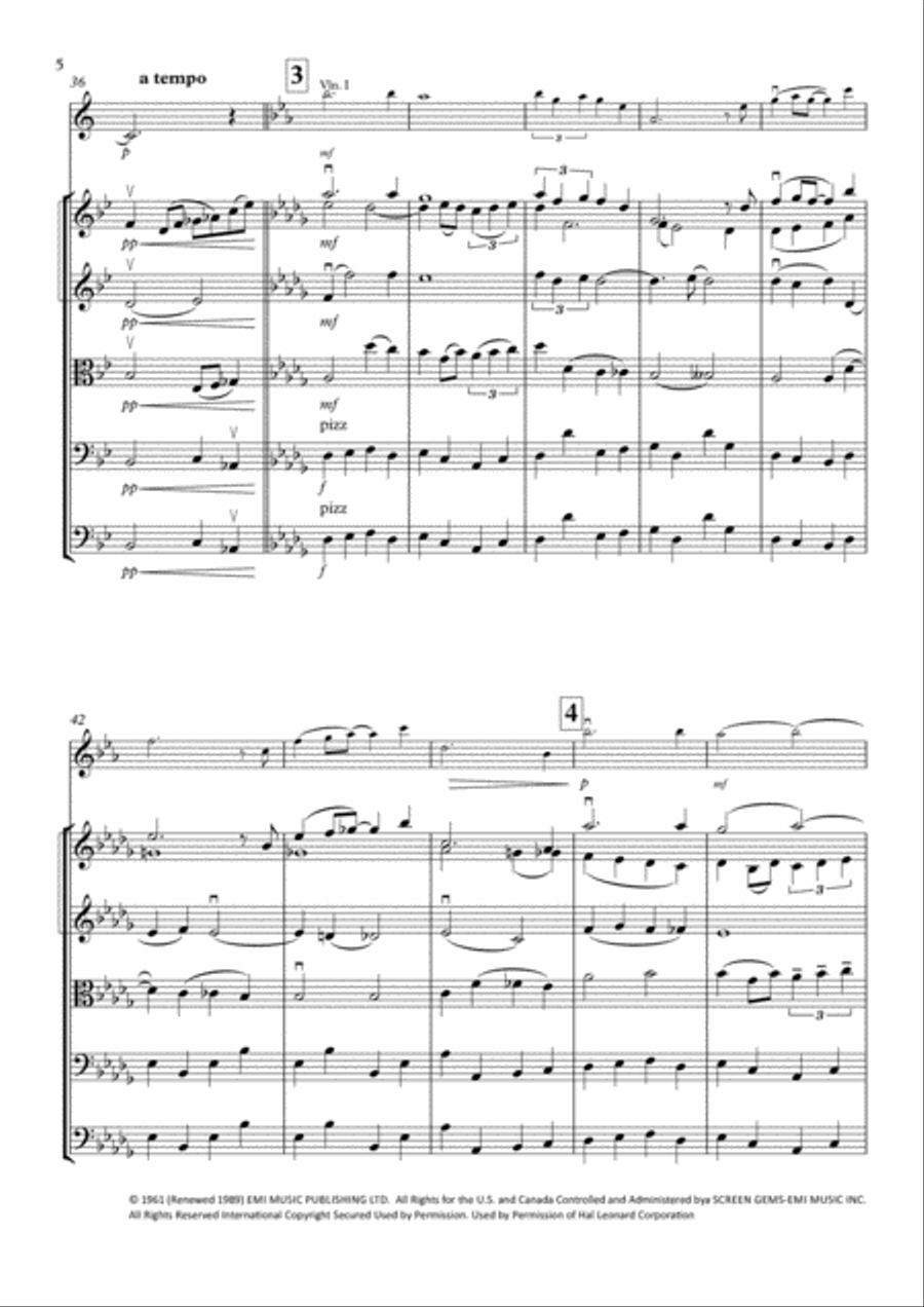 Stranger On The Shore String Orchestra scores gallery preview page 6