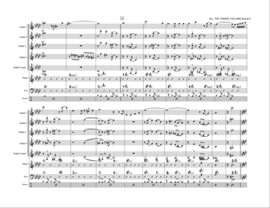 All The Things You Are Jazz Ensemble scores gallery preview page 6